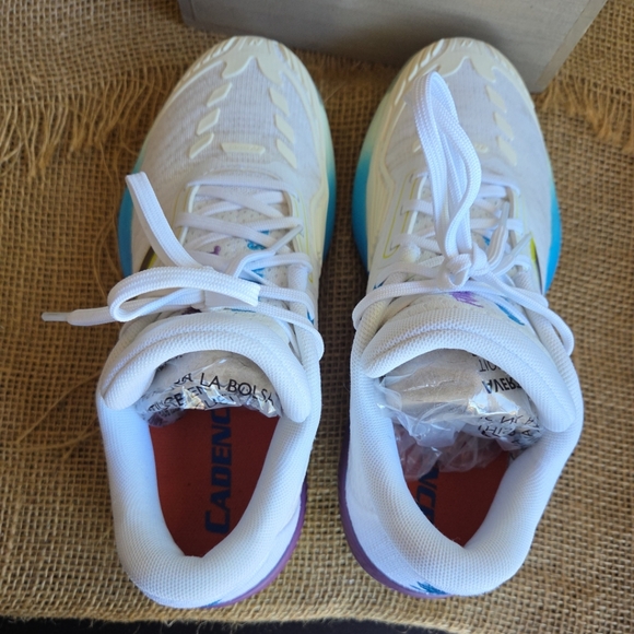 SOLD.     New Balance White and Multicolor Sneakers - Picture 9 of 9